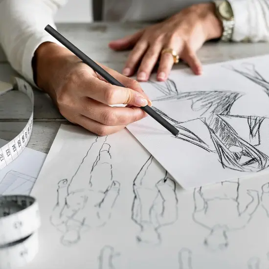 Soft Willow Drawing Charcoal 50 Pieces Natural Willow Charcoal Sticks for Drawing, Sketching Shading Artists Beginners or Students of All Skill Levels Supplies, 2 Box 4 - 5 mm 5 - 7 mm in Diameter {5}