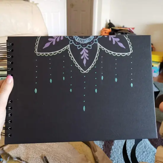 2 Pack 80 Pages Scrapbook Album, Photo Album Memory Book, Total 160 Pages - Black {5}