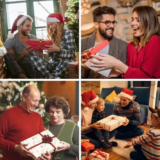 Scrapbook Handmade DIY Family Photo Albums Couples Memory Book Black Page Scrap Book for Anniversary, Christmas, Valentine's Day, Birthday (Black) {4}