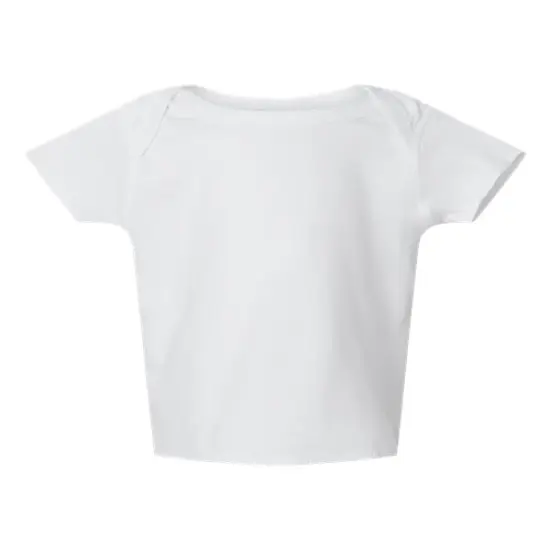 Rabbit Skins&reg; Infant Baby Short Sleeve Rib Tee-3400 White {1}