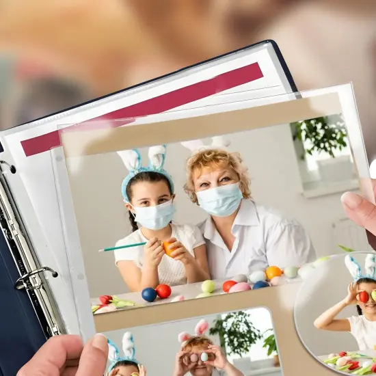 50 Pack of Scrapbook Refill Pages, 12.25" X 12.25" Clear Sheet Protectors for 3 Ring Binder, Plastic Sheet Sleeves, Top Loading Paper Protector, Archival Safe for Documents and Photo {5}