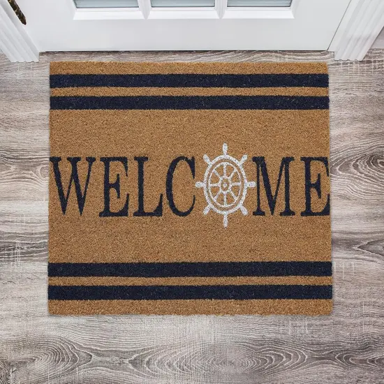 Heavy Duty Coir Doormat | Outdoor Home D&eacute;cor | 18&rsquo;x30&rsquo; | Absorbent, Fade Resistant & Pet Friendly, 18x30, Natural Welcome {1}