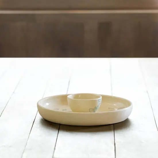 Handcrafted Ceramic Chip and Dip Bowl &ndash; Stylish Serving Bowl for Parties & Gatherings {3}
