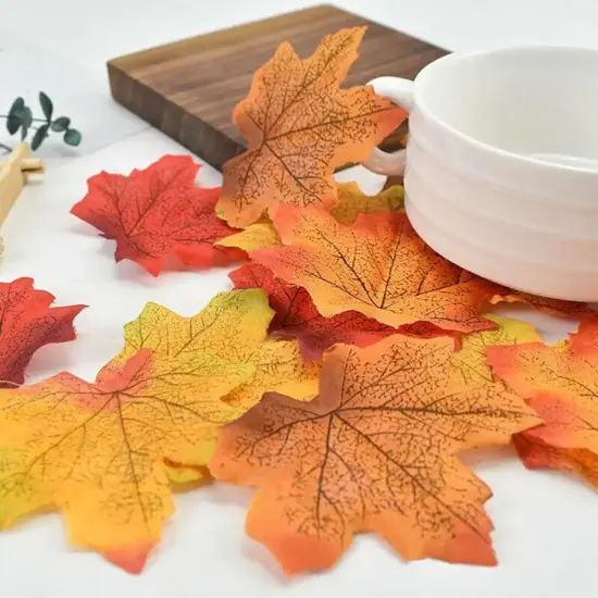 Separated Fake Fall Leaves Artificial {1}