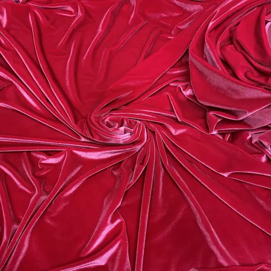 1 Yard Radiant Hot Pink Plush Stretch Velvet Textile for Apparel, Costumes, Crafts, and Home D&eacute;cor 58/60 Inch Width {2}