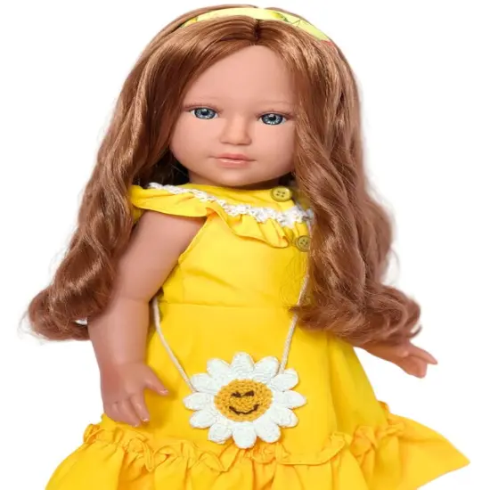 Freya: The Enchanting 18-Inch Doll with Fiery Red Hair and Mesmerizing Blue Eyes {2}
