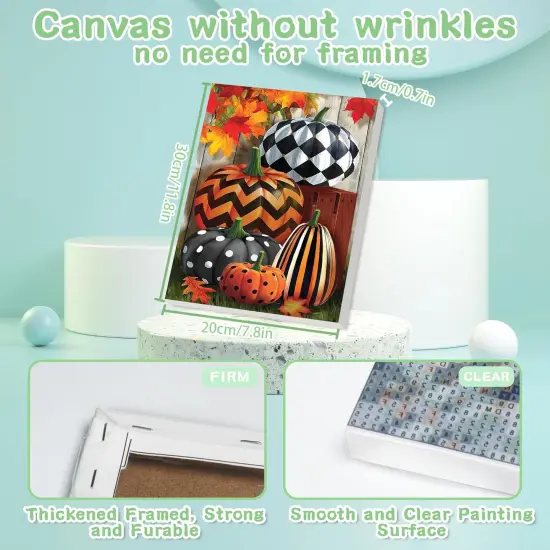 7.8x11.8in - Fall Pumpkin Diamond Art Painting Kits for Adults {2}