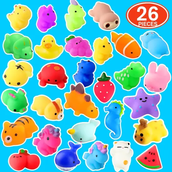 26 Pack Mochi Squishy Toys - Kawaii Cat {2}