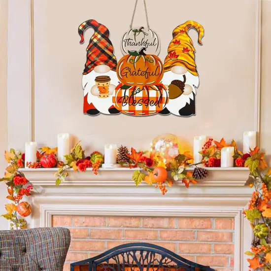 Reversible Fall Porch Decor {3}