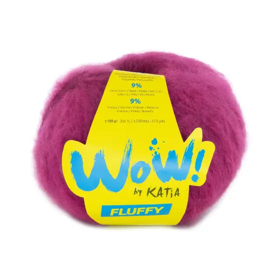 Katia WOW! Fluffy Acrylic Blended Yarn Mustard {3}