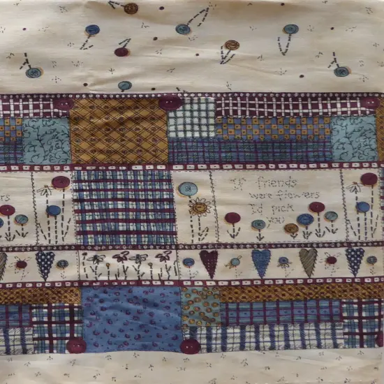 Vintage Floral Fabric by Deb Strain . Cotton Fabric by Moda . {1}