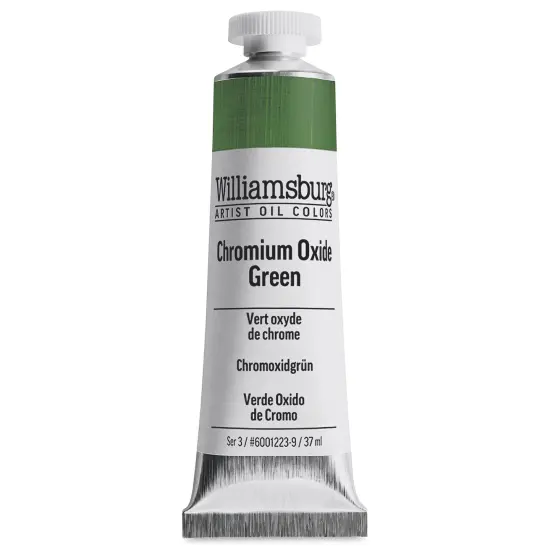 Williamsburg Handmade Oil Paint - Chromium Oxide, 37 ml tube {2}