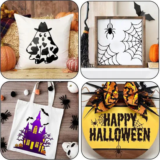 9pcs Halloween Doormat Stencils Large Crafts Stencils (9 Wed Mats) {4}