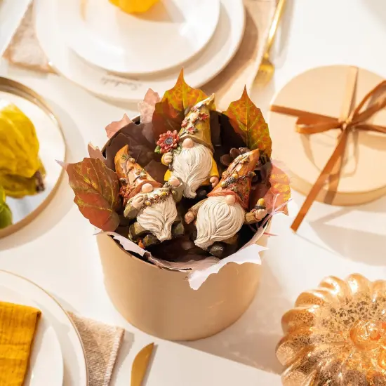 3 Pcs Fall Gnomes Decor for Table Indoor Outdoor(Medium) {6}