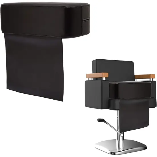 Kids Booster Seat, Hair Salon Chair for Children's Haircuts, Waterproof (Black) {1}