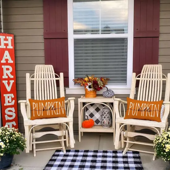 12x20 Inch Autumn Thanksgiving Lumar Outdoor Cushion Case Decoration {5}