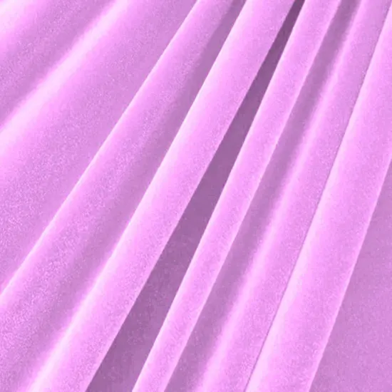 1 Yard Stretch Velvet Fabric Soft Medium Weight Sheen 4-Way Stretch 58/60" Width Light Orchid {1}