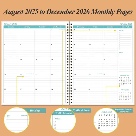 Academic Planner 2025-2026 - 8.5" x 11" (Rose Flower) {3}