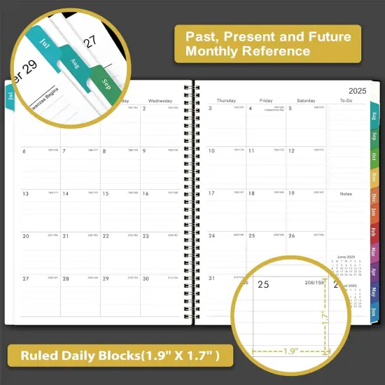 2025-2026 Academic Planner - 9"x11" - Black {4}