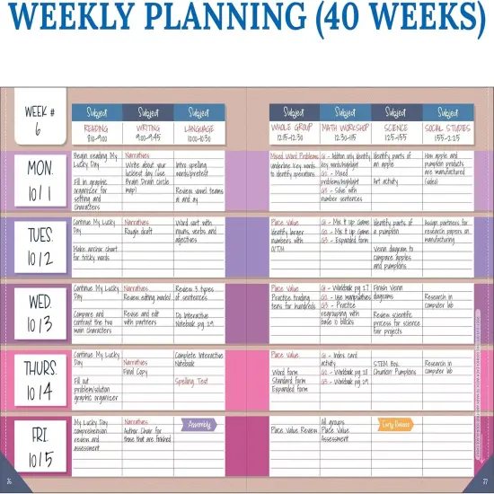 Crafty and Cool Teacher Planner - Undated (8" x 11") {3}