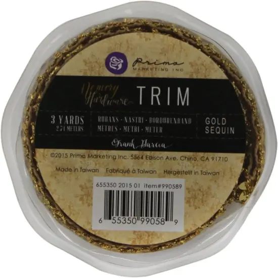 Prima Marketing 655350990589 Memory Hardware Sequin Trim Embellishment {1}