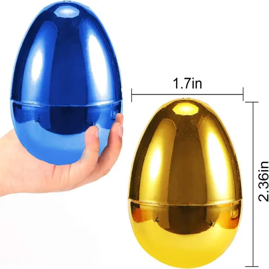 36 PCS Plastic Easter Eggs, 2.36" Easter Basket Stuffers for Toddler Kids {4}