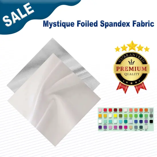 Mystique Foiled Spandex Fabric Volcano/Oz {2}