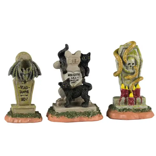 Spooky Town Headstones - Lemax Spooky Town {1}