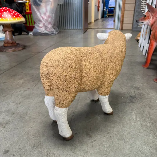 Merino Baby Lamb Life Size Statue {6}