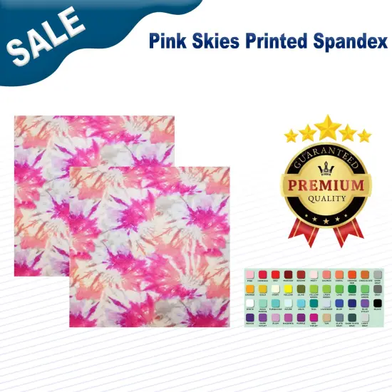 Pink Skies Printed Spandex {1}