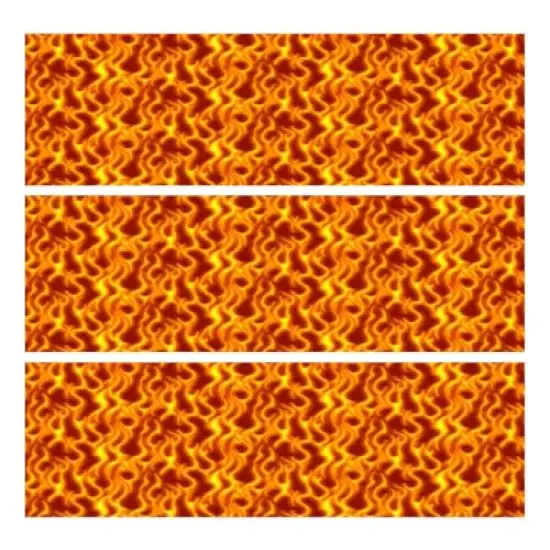 Flames cake border 3 Strips 2.5x10.5 inchs in size {1}