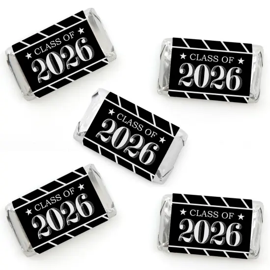 Big Dot of Happiness Graduation Cheers - Mini Candy Bar Wrapper Stickers - 2026 Graduation Party Small Favors - 40 Count {1}