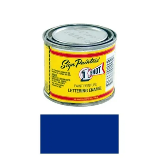 Reflex Blue Pinstriping Lettering Enamel Paint, 1/4 Pint {1}