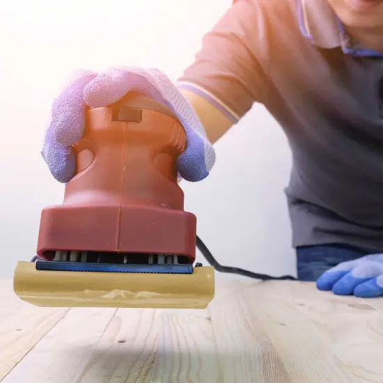 240 Grit - 1/4 Sheet Hook & Loop Sandpaper 5.5" x 4.5" - For Automotive & Wookworking Palm Sanders - Box of 25 {6}