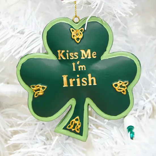 Kiss Me I'm Irish St. Patrick's Day Irish Fun DecorChristmas XMAS Ornament {4}