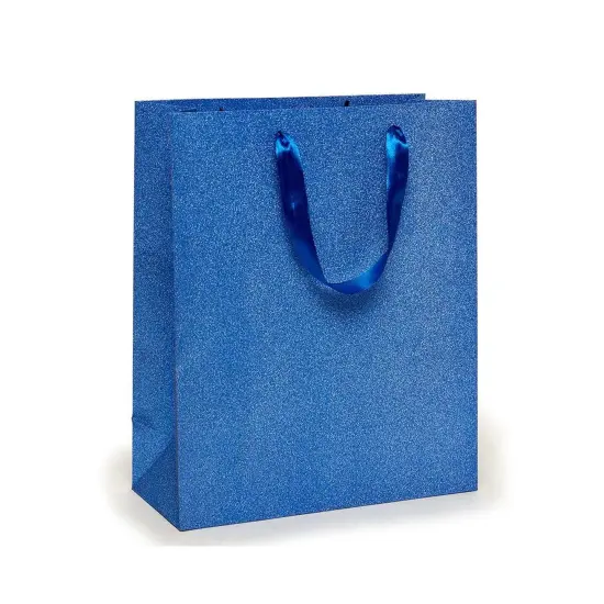 Stylish and Sparkling Glitter Grain Totes 7'' x 3 7/8'' x 9 1/16'' Royal {2}