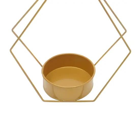 Kitcheniva 10 Pcs Geometric Metal Flower Stands Golden Vases Centerpieces Wedding Party Decor {4}