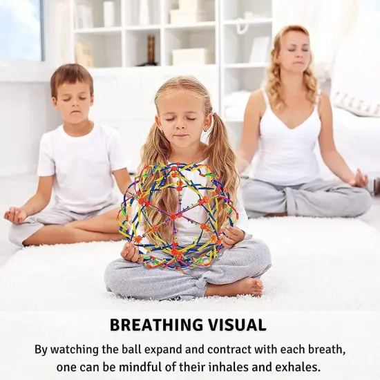 4E's Novelty 2 Pack Expandable Ball - Perfect Stress Balls for Adults & Kids, Ideal Plastic Expandable Ball Toy for Calm Down Corner Supplies & ADHD {3}