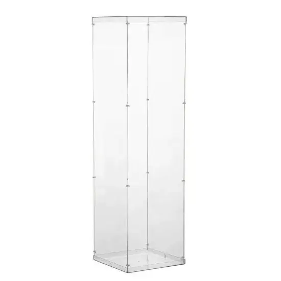 40-Inch tall Clear Acrylic DISPLAY BOX Floor Standing CENTERPIECE Decorations {1}