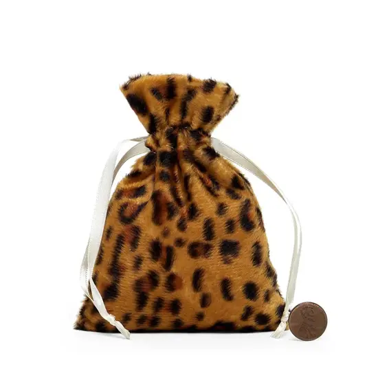 Soft Animal Faux Fur Bags 4" x 6" {2}