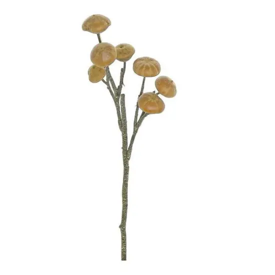 15'' Brown Ling Pod Spray - Natural Rustic Faux Floral Accent-S1340-BN {1}