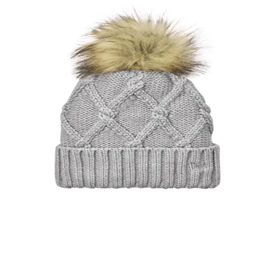 New Era &reg; Faux Fur Pom Beanie Deep Navy {3}