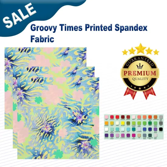 Groovy Times Printed Spandex Fabric {1}