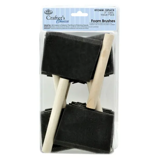 RFOMW-10PACK | Crafter's Choice&trade; 10pc 3" Foam Brush Set {1}