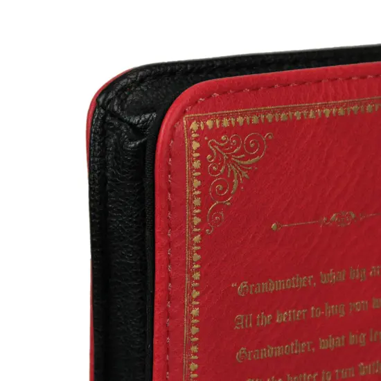 Little Red Riding Hood Book Wallet ID Holder Snap Close Novelty Fashion Wristlet {7}