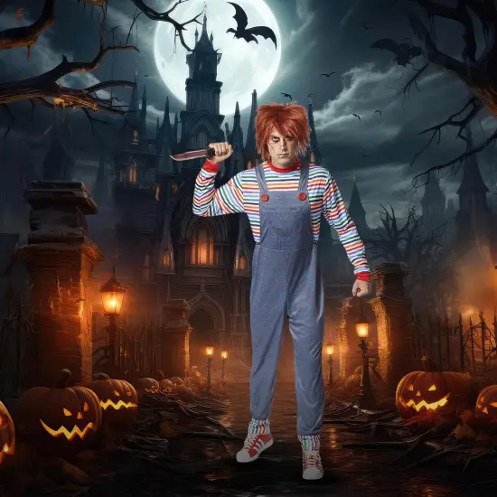 Evil Doll Mens Adult Costume {3}