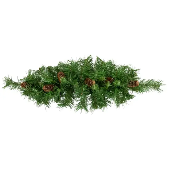 Northlight Dakota Pine with Pinecones Artificial Christmas Swag - 32" - Unlit Green {1}