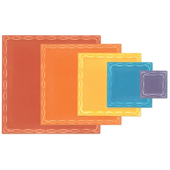 Sizzix Framelits Die Set By Stacey Park 11/Pkg-Fanciful, Yvette Interlaced Squares {4}