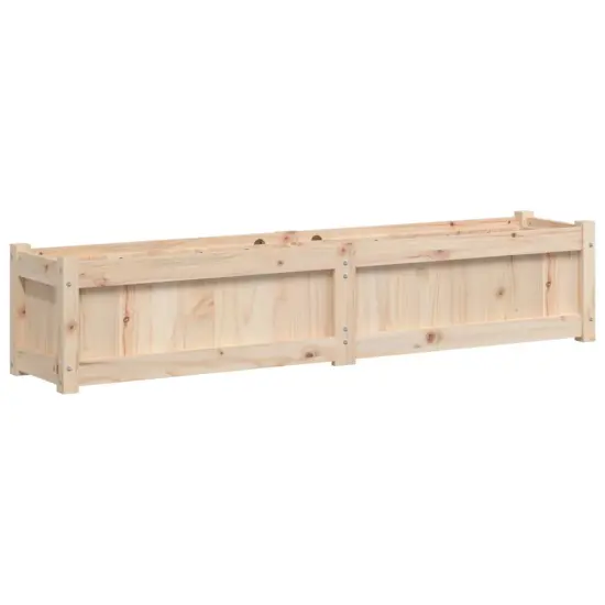 vidaXL Garden Planter 59.1"x12.2"x12.2" Solid Wood Pine {2}