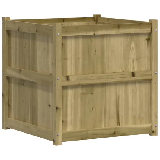 vidaXL Garden Planter 27.6"x27.6"x27.6" Impregnated Wood Pine {2}